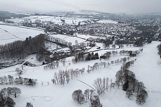 Footage shows Scotland rail lines under snow