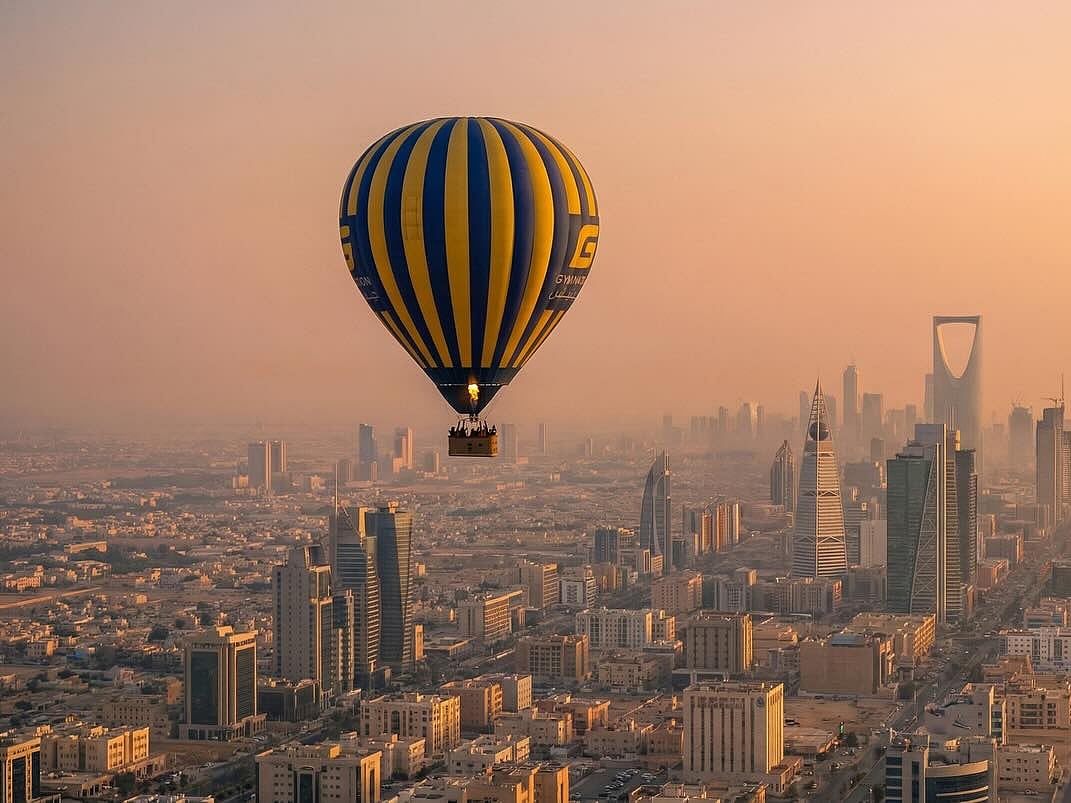Hot air balloon workout in Riyadh from GymNation