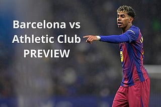 Barcelona's Spanish forward #10 Lamine Yamal gestures during the Spanish League football match between RCD Espanyol and FC Barcelona at RCDE Stadium in Cornella de Llobregat on January 3, 2026.