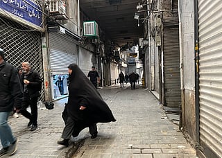 Shops were closed during protests in Tehran's centuries-old main bazaar, on January 6, 2026. 