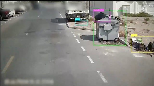 The system specifically targets illegal waste dumping near containers, on pavements and in public squares.