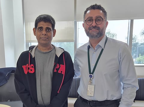 Mandhish Gomez with Dr Ather Abd El-Baky