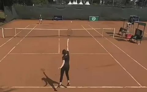 Watch: Professional tennis match goes viral, raising questions over wildcard entry