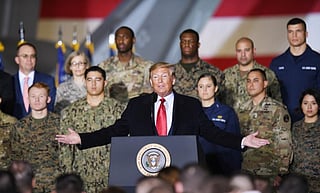 US President Donal Trump has proposed a $1.5 trillion US military budget.