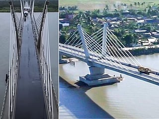 A view of the 1.4-km Camalaniugan Bridge, which opened Thursday (January 8, 2026). The link $38.9 million link over Cagayan River is expected to stimulate economic growth in northern provinces. 