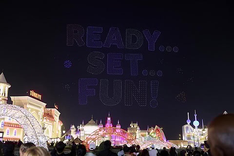 Dubai’s night sky comes alive! Global Village stuns with its biggest drone show of Season 30. 