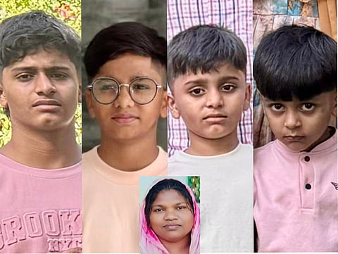The victims (from left): Ashaz, Ammaar, Azzaam, Ayyash and Bushra (in the inset). For the first time since the tragic crash that killed them, a family member has opened up about how the accident happened.