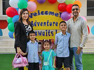 Maroun Farah and Rouba, parents of three children – George (Grade 5), James (Grade 2), and Sophie (KG2) at Al Mawakeb Al Barsha.
