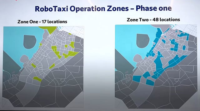 A look at the 65 locations earmarked for Dubai’s RoboTaxi rollout.