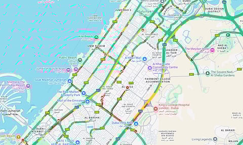 Dubai to Sharjah traffic jam: Minor accidents causing evening delays