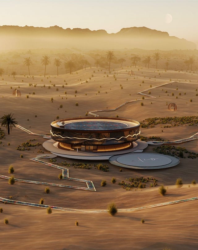 A ‘spaceship’ in Dubai desert: 10km ‘rivers’ to form one of the world’s largest artworks