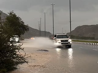 Several parts of Fujairah experienced heavy rain on Saturday morning, with Al Aqah among the hard-hit areas.
