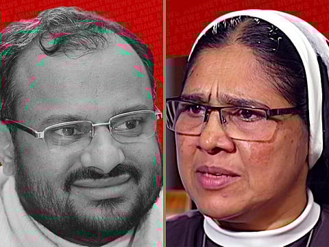 Bishop Franco Mulakkal and Sister Ranit.