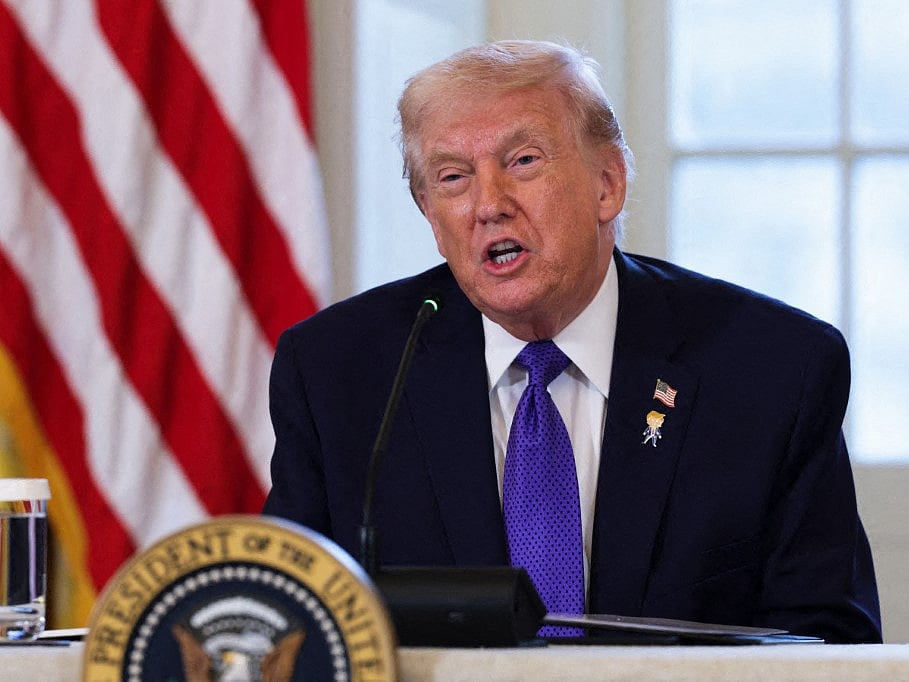 President Donald Trump speaks during a meeting with oil and gas executives in the East Room of the White House on January 9, 2026 in Washington, DC.