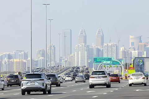 Google Maps shows congestion on key highways as weekday commute gets underway.