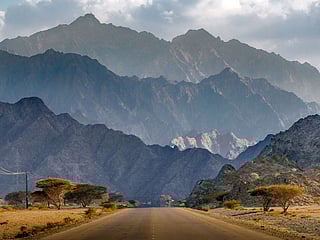 A scene in Fujairah, United Arab Emirates.