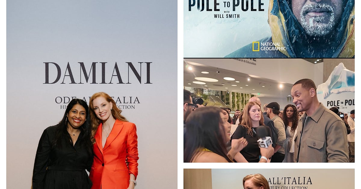 When I met two Oscar winners Will Smith and Jessica Chastain back-to-back ...