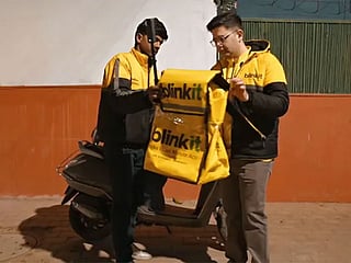 Raghav Chadha took over the role of a Blinkit rider in a video released on Monday.