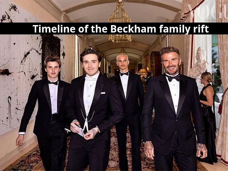 David Beckham at Brooklyn Beckham wedding