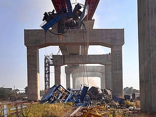 A construction crane fell into a passenger train in Nakhon Ratchasima province, Thailand.