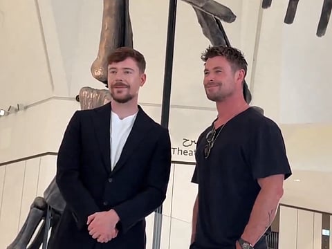 Chris Hemsworth and MrBeast explore Abu Dhabi's new attractions