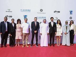 Mr Abdulla Bin Damithan, CEO and MD of DP World GCC, alongside senior officials and dignitaries from Jebel Ali Free Zone, GFH Partners Manrre REIT, and Palmon Group after inaugurating Palmon Group’s specialised chemical storage logistics hub at Jafza.