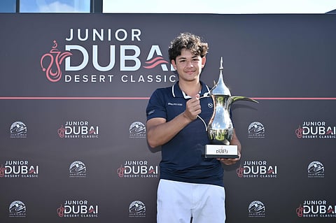 Christian Hansen wins fourth edition of Junior Dubai Desert Classic
