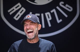 Jurgen Klopp, German football coach and "Global Head of Soccer" at Red Bull, is pictured during an AFP interview at RB Leipzig's headquarters in Leipzig, eastern Germany, on January 17, 2026.