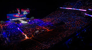 More than 8,500 Burjeel employees attended the town hall at Etihad Arena in Abu Dhabi.