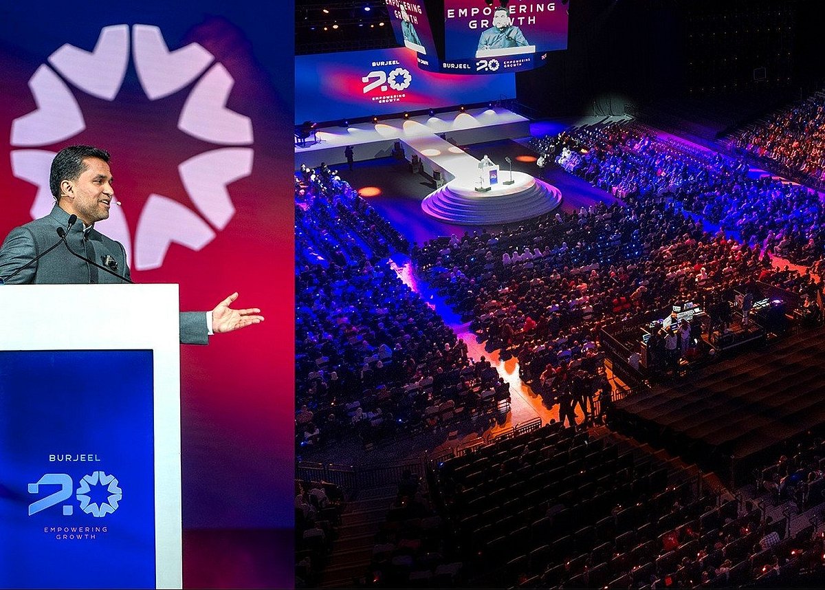 More than 8,500 Burjeel employees attended the town hall at Etihad Arena in Abu Dhabi on Sunday.