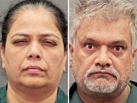 Tarun Sharma (55) and Kosha Sharma (52) were arrested for allegedly allowing prostitution and fentanyl sales to operate from the third floor of their Red Carpet Inn in Dumfries. 