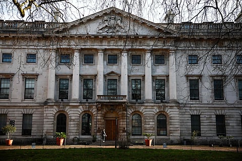 The former Royal Mint site in London on December 6, 2024, where China plans to build a new embassy.