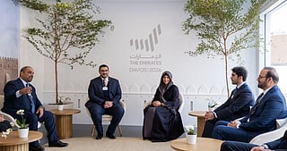 Sheikha Latifa meets with Bahraini delegation  in Davos