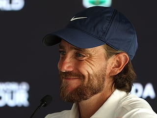 Tommy Fleetwood speaks to the media ahead of Dubai Desert Classic