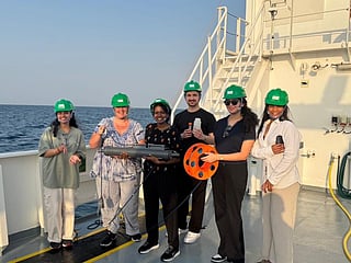 Six AUS students join EAD on marine research vessel