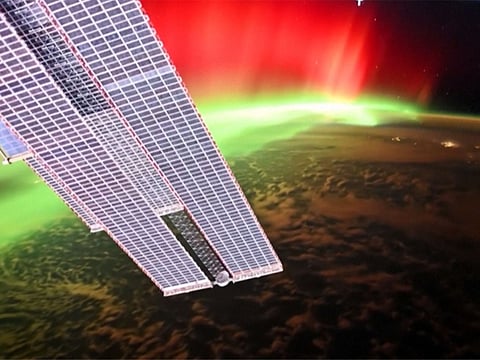 Rare solar storm sparks breathtaking auroras from ISS