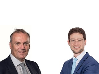 Mostafa Gad, global head of investment banking and Christopher Laing head of ECM at EFG Hermes