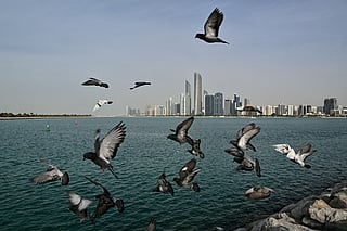 A view of Abu Dhabi skyline.