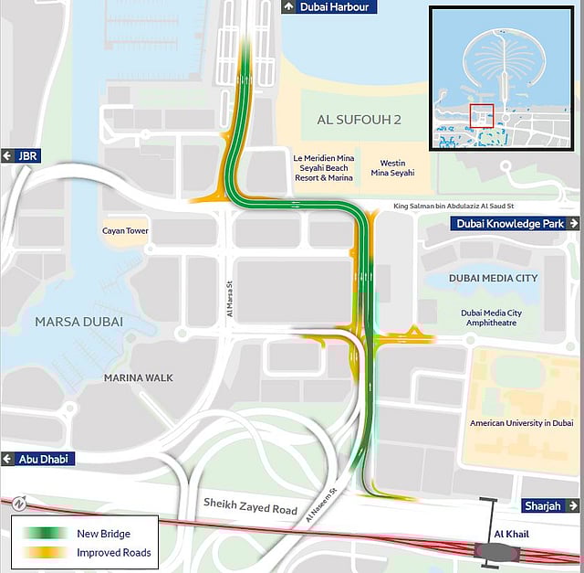 New Dubai Harbour bridge to slash travel time to 3-minutes on Shaikh Zayed Road