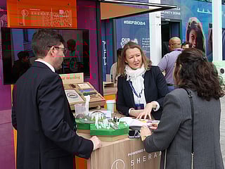Guests interact with exhibitors at Sharjah Entrepreneurship Festival at the Sharjah Research Technology and Innovation Park, in this file photo.