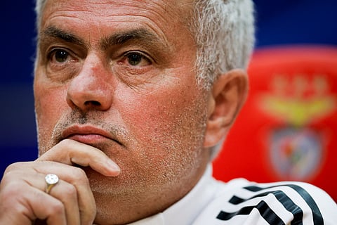 Benfica's Portuguese head coach Jose Mourinho