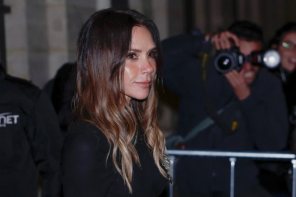 British designer Victoria Beckham leaves after being awarded Knight of the Order of Arts and Letters during a ceremony at the Ministry of Culture in Paris on January 26, 2026.