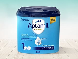 Aptamil is manufactured by Nutricia Middle East, which is part of French company Danone.