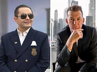 Rizwan Sajan and Brett Lee