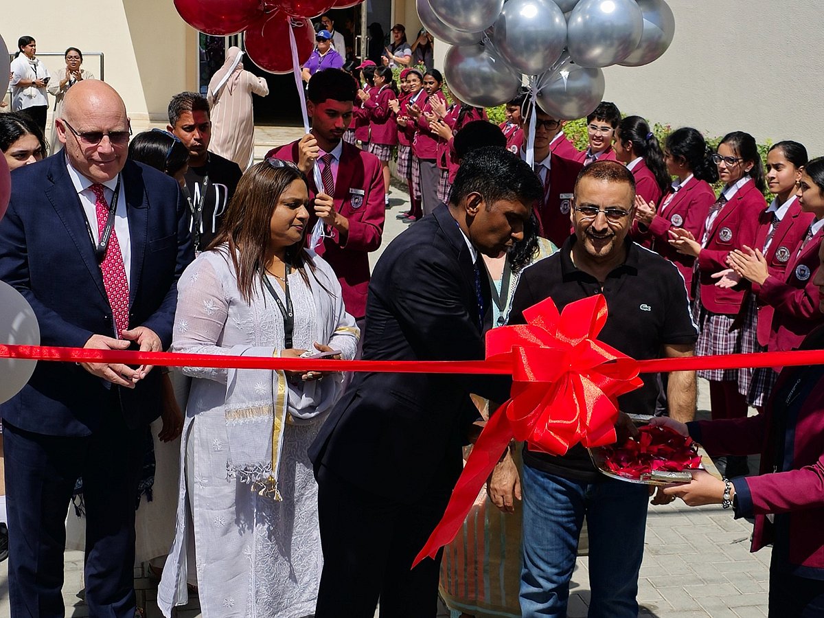 Zubair Ahmad, Managing Director, Springdales School Dubai with Satish Kumar Sivan, Consul General of India to Dubai and the Northern Emirates.
