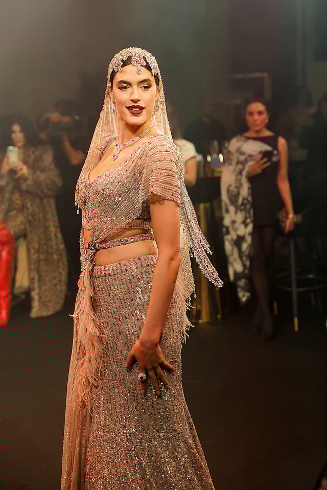 Models at Kay beauty event and designers Falguni Shane Peacock event.. Photo: Virendra Saklani/Gulf News