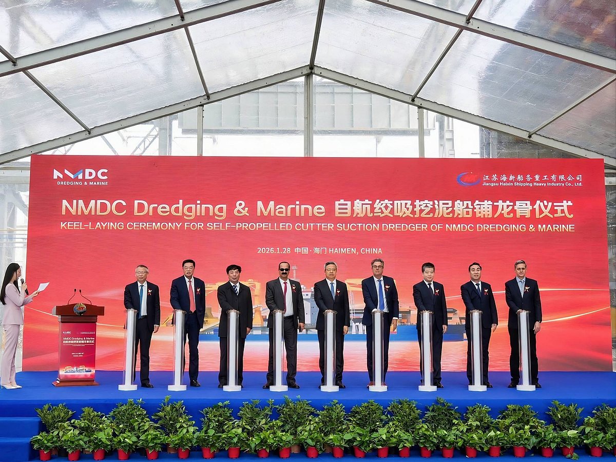 NMDC DM CSD keel laying ceremony