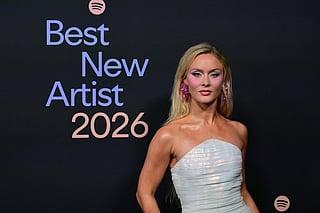 Swedish singer-songwriter Zara Larsson attends Spotify's 2026 Best New Artist Party in West Hollywood, California on January 29, 2026.