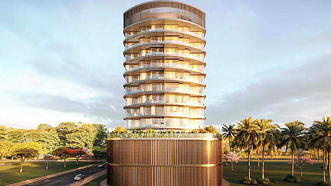 
Exterior of ISLA Private Residences by Chaimaa Holding, a Mediterranean-inspired sanctuary located on Dubai Islands