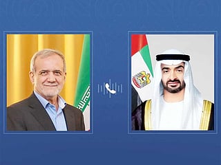 UAE and Iran presidents discuss regional developments